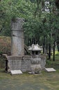 Gravestones in the Confucius Cemetery Royalty Free Stock Photo